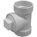 Genova Products 2 in. PVC- DWV Test Tee With Cleanout Plug 176783